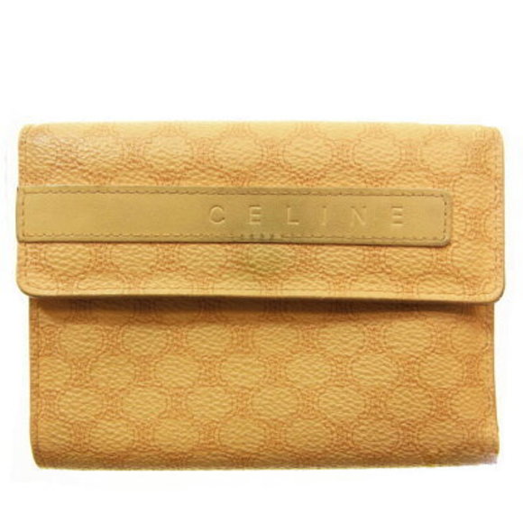 Celine Tri Wallet Macadam Beige Brown Accessory - Picture 1 of 5